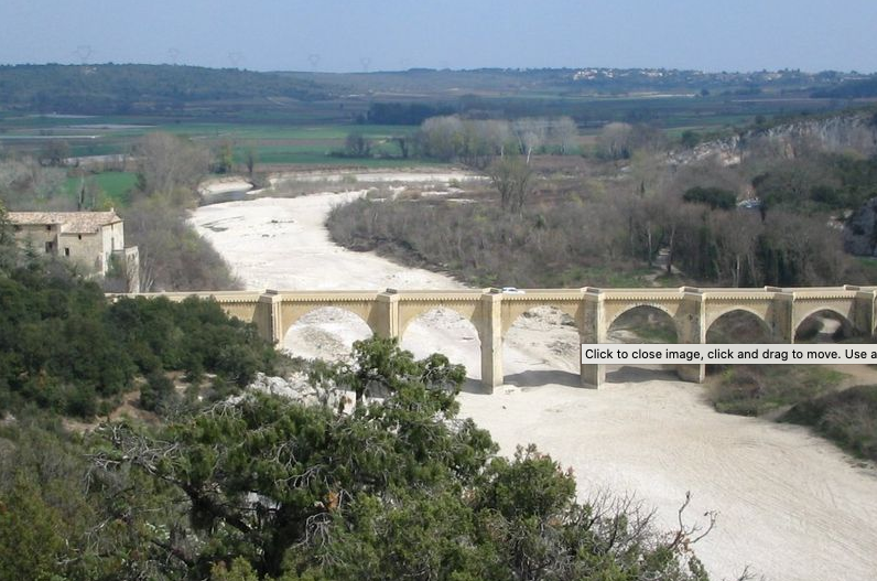 Pont du Gard étiage Pont du Gard étiage