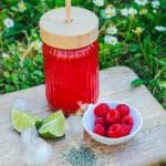 tisane glacée thym et framboise tisane glacée thym et framboise