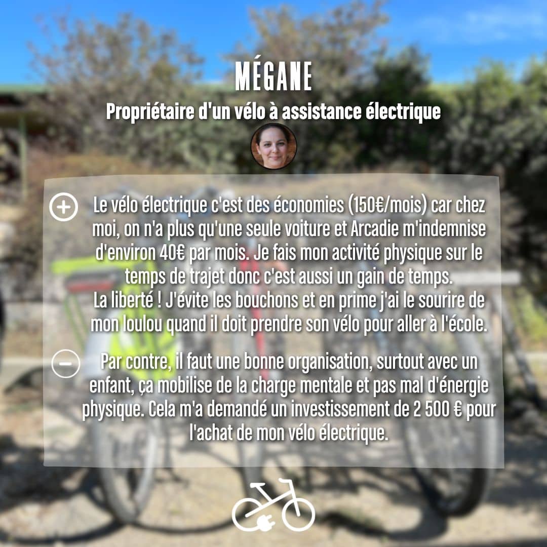 témoignage Mégane mobilité douce - vélo électrique témoignage Mégane mobilité douce - vélo électrique